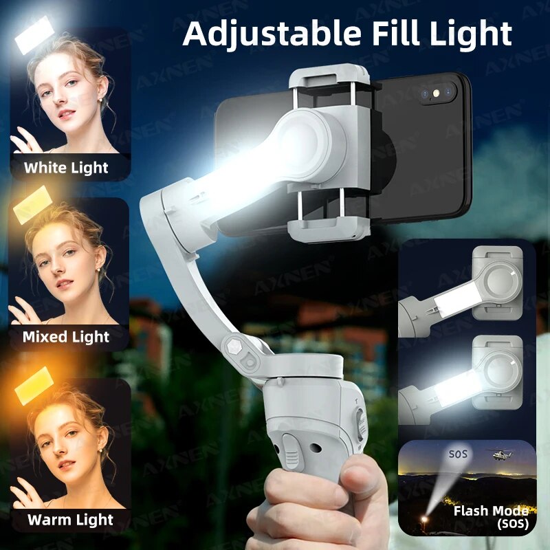 AXNEN HQ6 3-Axis Gimbal Handhe - Photography Lighting Handheld ulasan dan harga