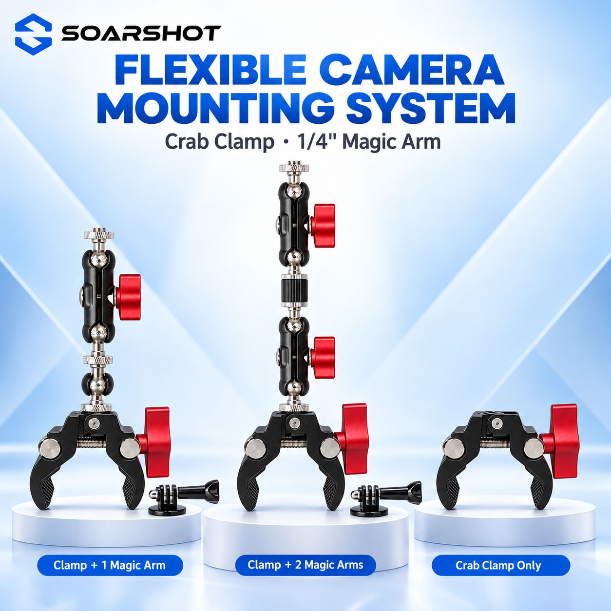 SOARSHOT Camera Crab Clamp Mag - Photography Lighting Description ulasan dan harga