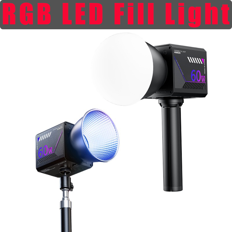 60W RGB Video Light Portable L - Photography Lighting Meter ulasan dan harga