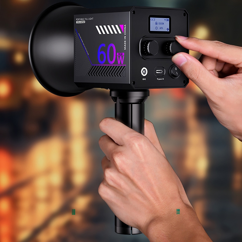 60W RGB Video Light Portable L - Photography Lighting Meter ulasan dan harga